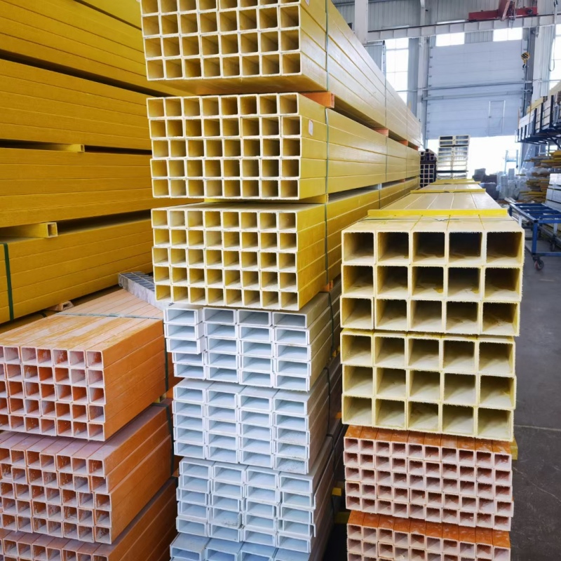 Factory Direct Pultruded FRP Round Tube FRP Pultrusion Beam Pultruded Fiberglass Profiles