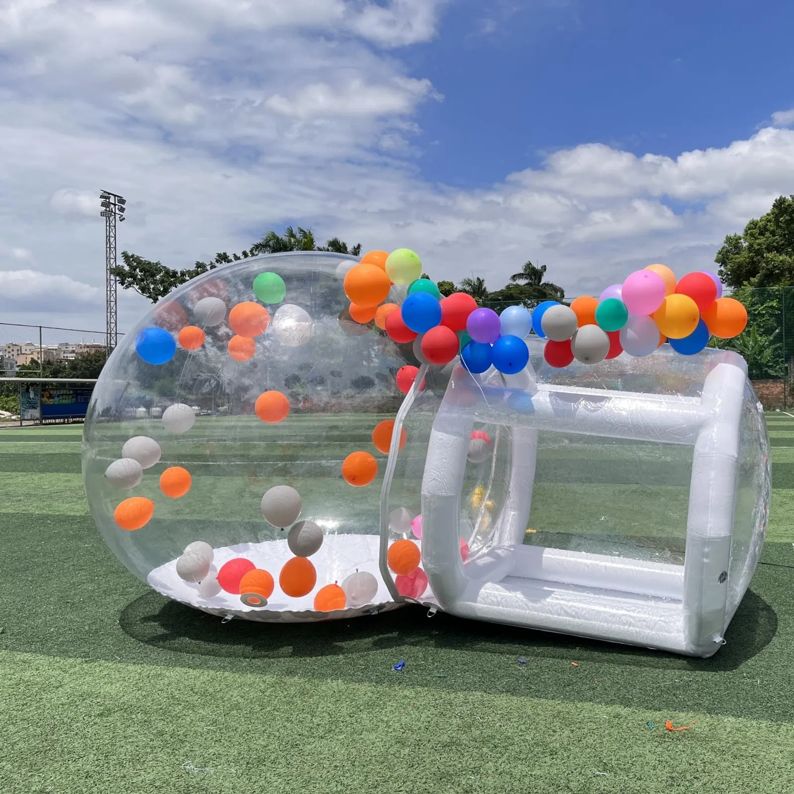 3m Dia PVC Waterproof Transparent Bubble Tent House Advertising with Blower