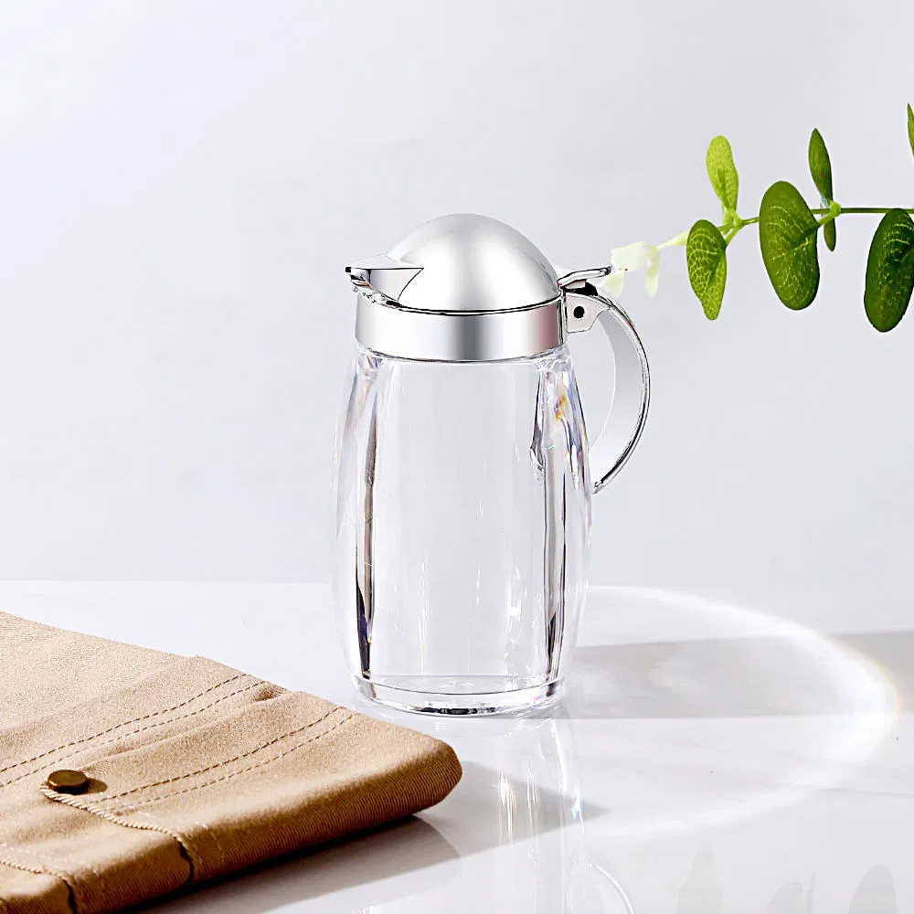 Silver Lid Acrylic Soy Sauce/Oil/Vinegar Bottle for Sushi Restaurants