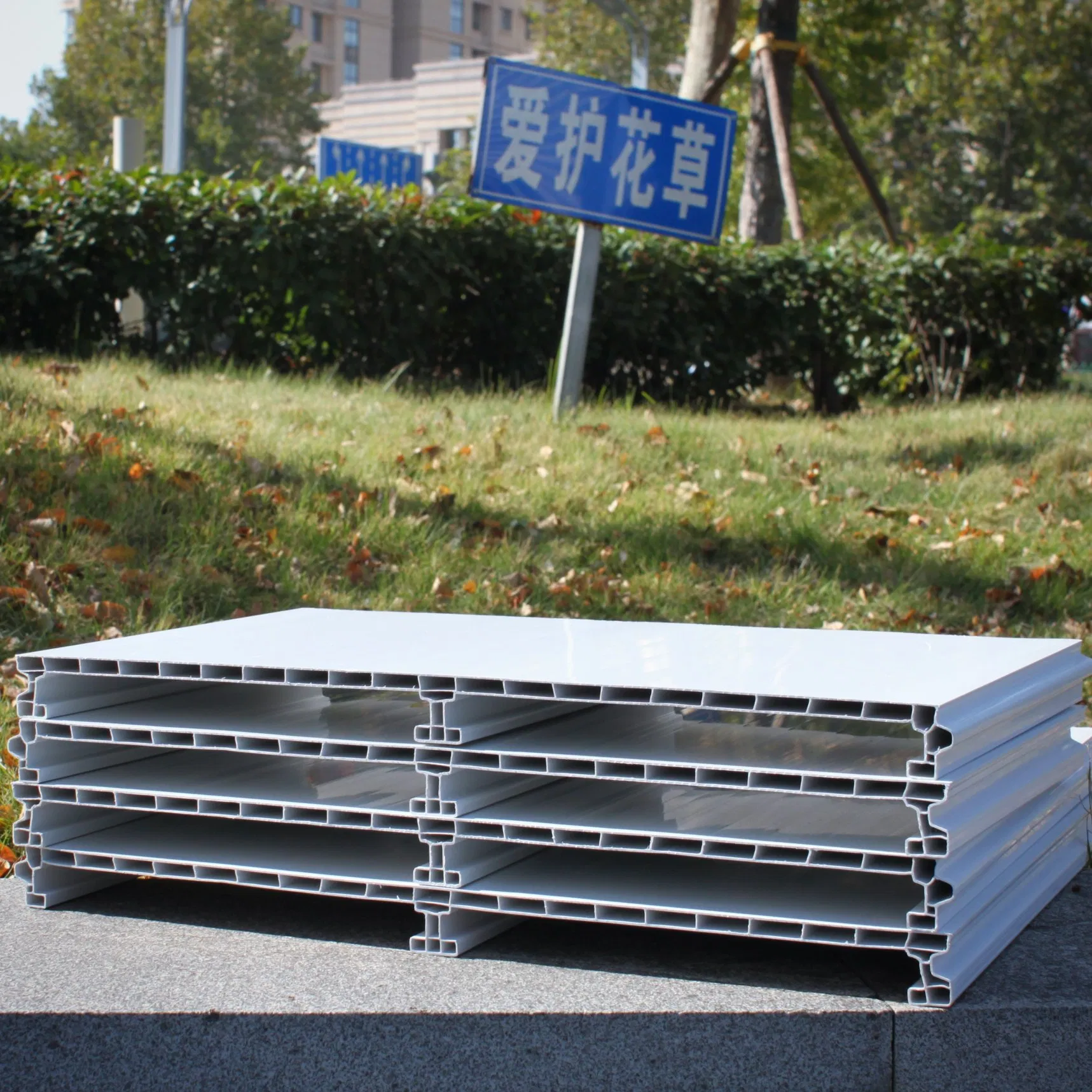 PVC Construction Eco Fence Marketing Hoarding Fencing Panels