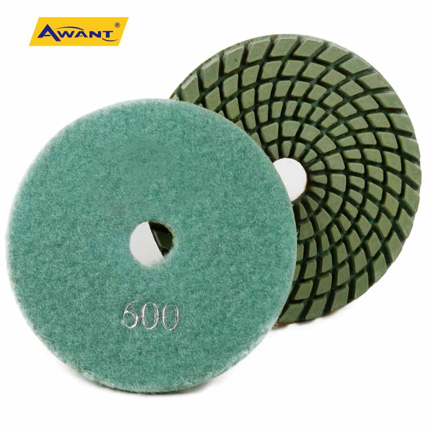 4 Inch 600 Grit Favourite Wet Flexible Polishing Pad for Granite Concrete