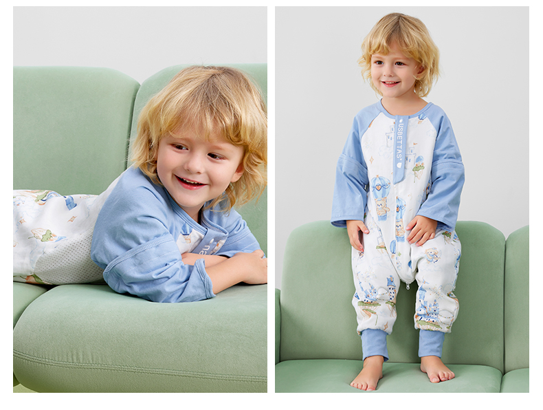 Premium Baby Sleeping Bag OEM Durable Cotton Blend 3/4 Sleeve Ventilated Sleep Sack for Kids Home Use