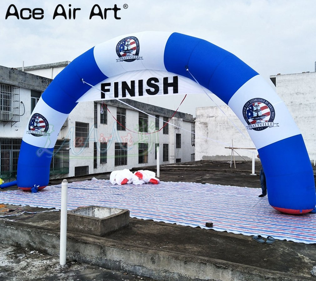 8 Meter Inflatable Semi-Circular Arch, Advertising Archway Gate for Sports