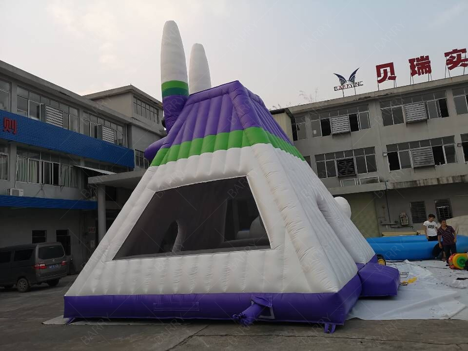 2025 Hot Sale Fox Without Wizard Bounce Jump Inflatable LED Light for Event Decoration