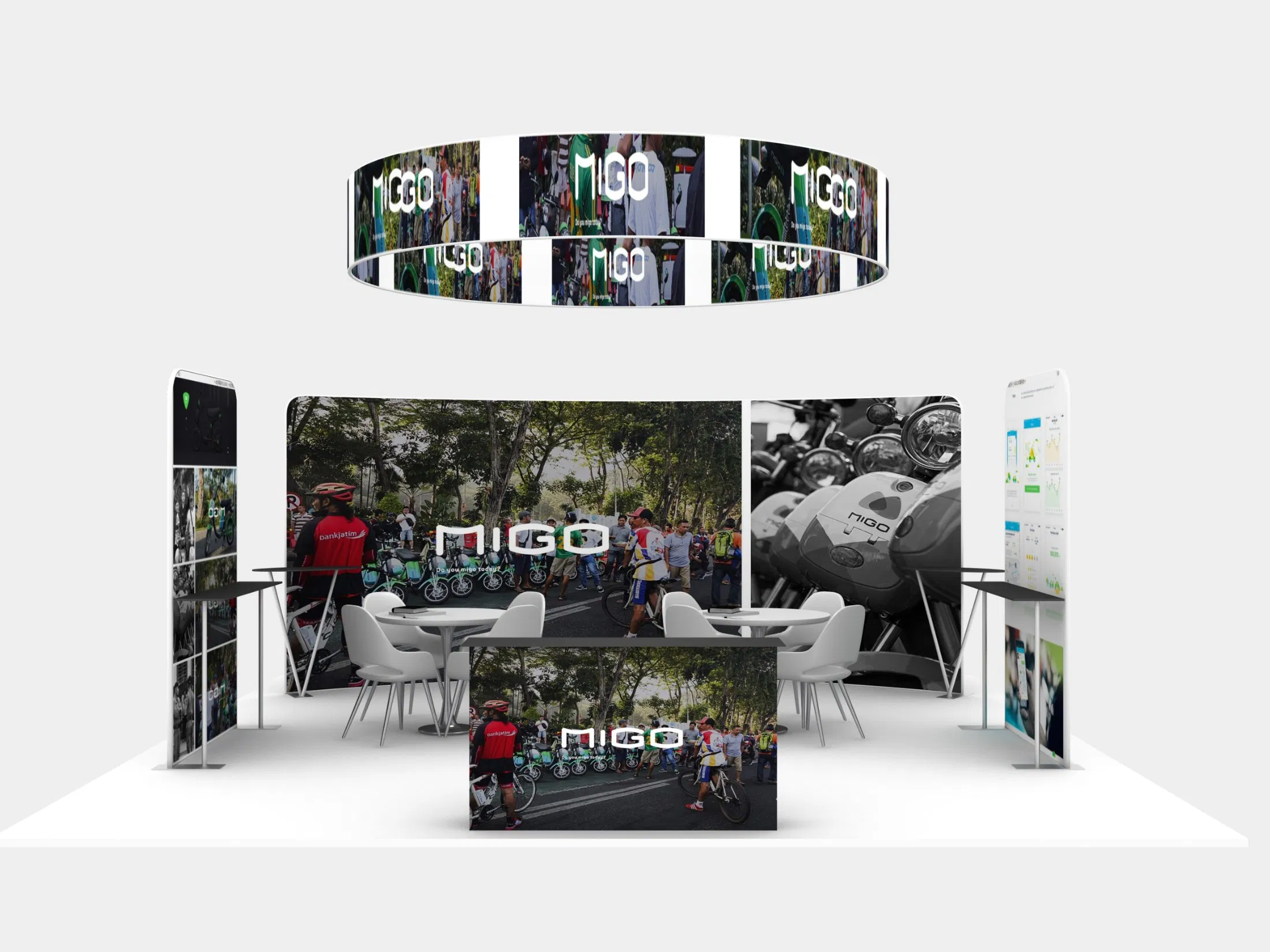 20FT*20FT Tension Fabric Portable Ez Wave Exhibition Display Booth