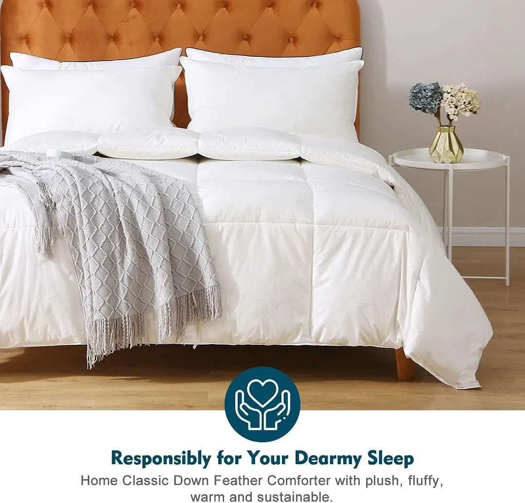 Premium Soft Down Comforter with Corner Tabs for Ultimate Comfort
