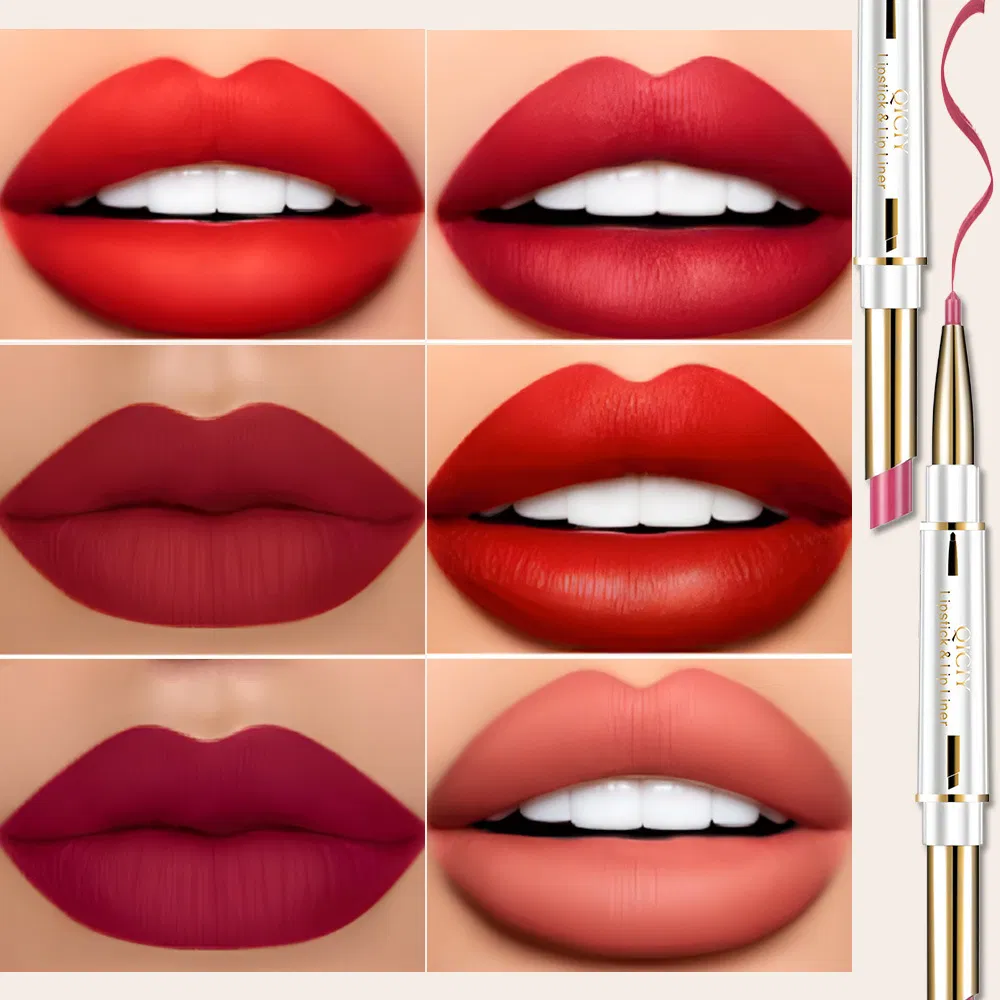 Wholesale Matte 6 Color Lipstick Lip Liner Pencil