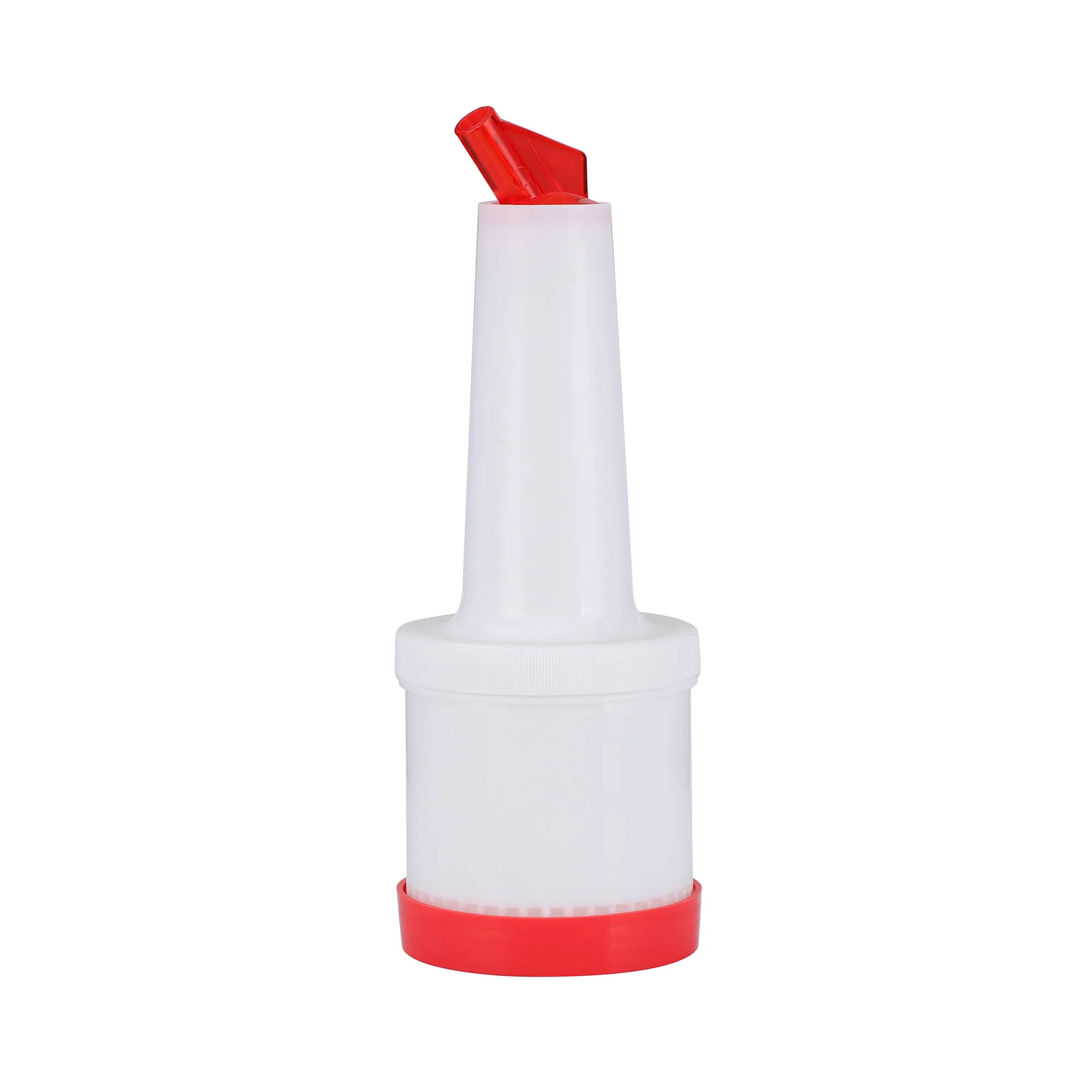 Plastic PP Material Juice Pitcher with Color-Block Base and Lid for Hotel and Household