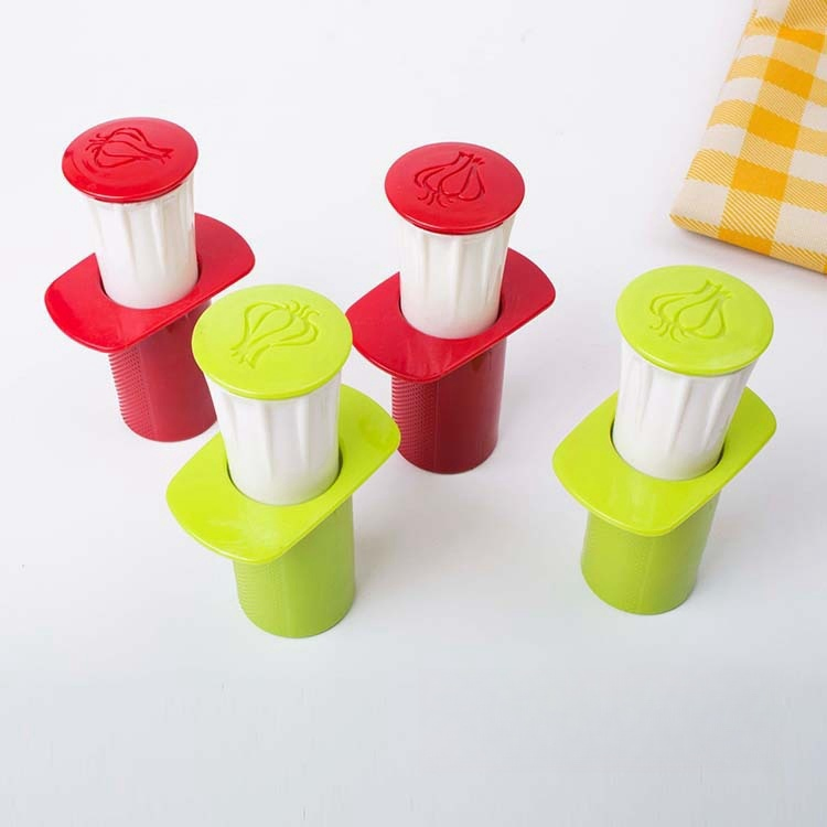 Durable Hand Push Kitchen Stainless Steel Garlic Press Crusher