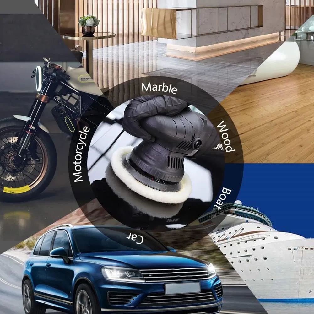 100% Wool Natural White Single Side Wool Buffing Pad Not Hook Back