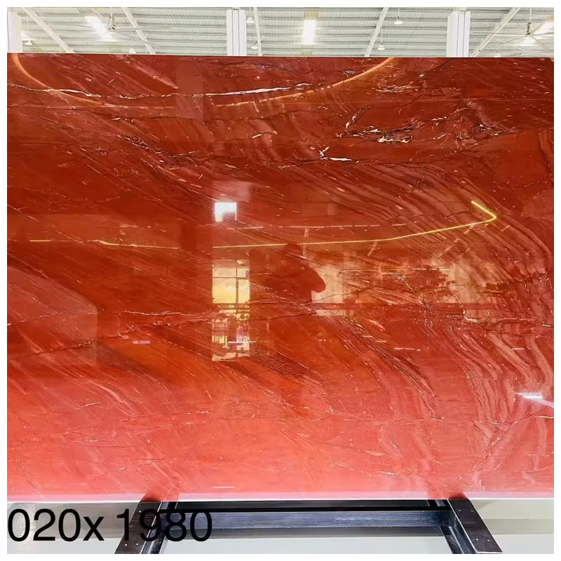 Brazilian Dark Red Polished Xango Exotic Quartzite for Feature Wall and Countertops