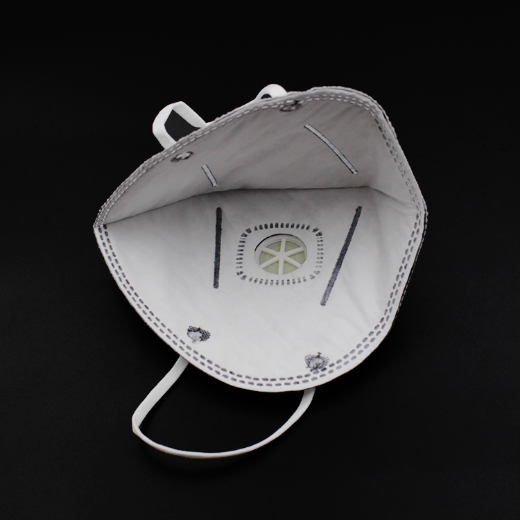 Factory Direct Sale Masks Activated Carbon with Breathing Valve Dustproof Ventilation Single Use Four Layers of Protection Mask