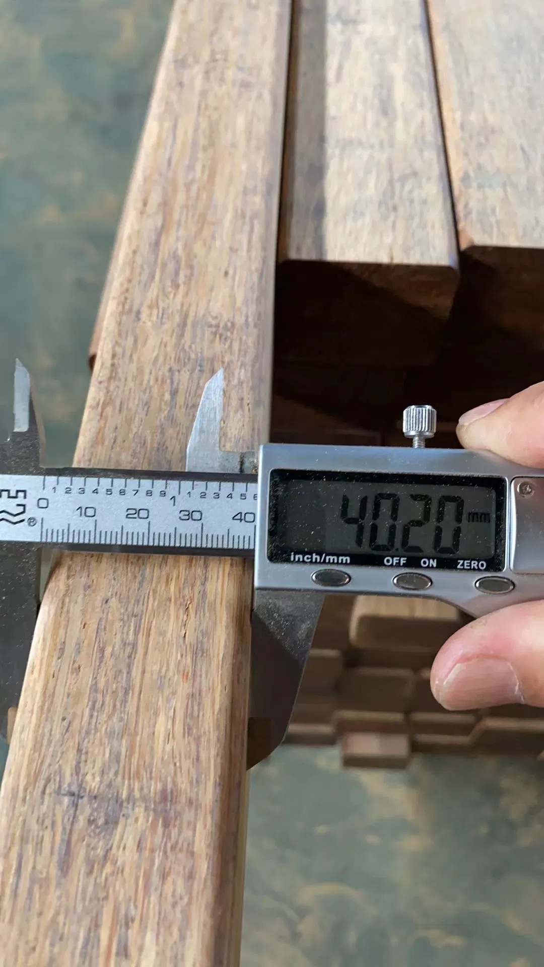 Bar From Strand Woven Bamboo for Outdoor Deck Joist, Construction Beam and Handrail