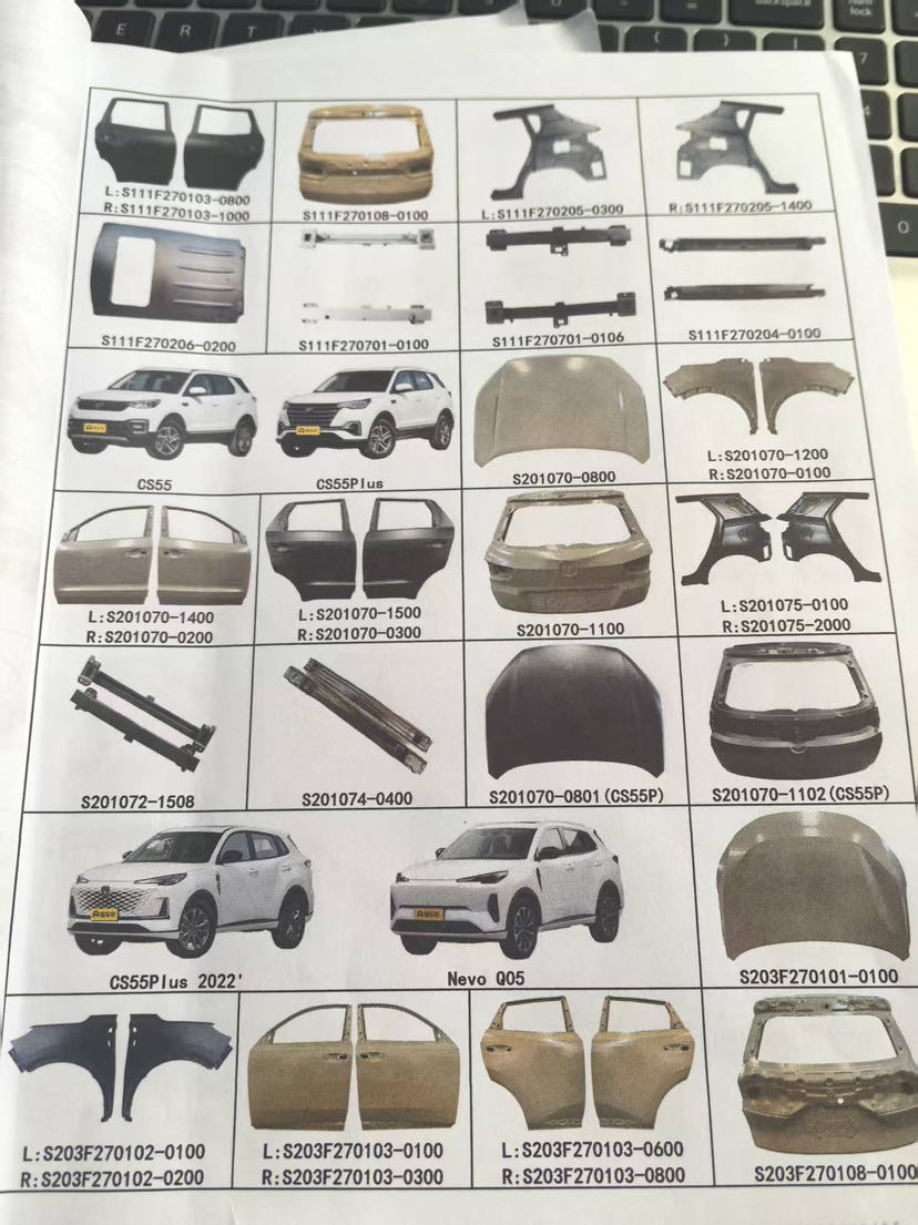 Автоаксессуары для всех серий Changan