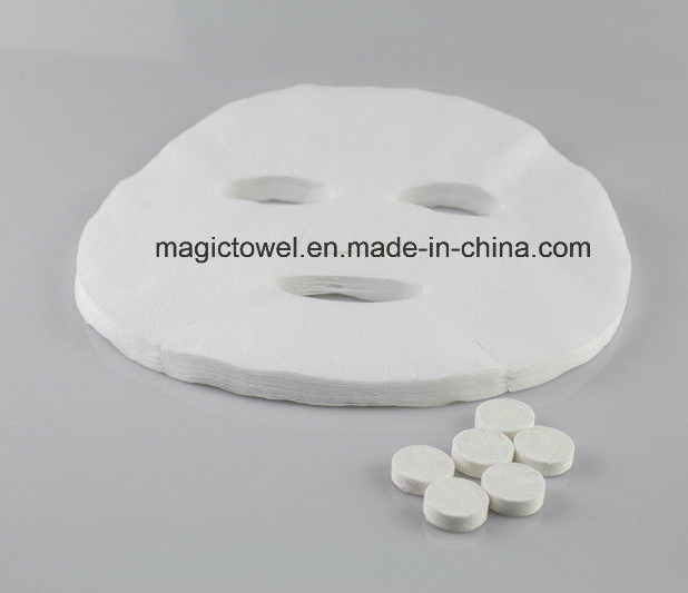 Disposable Compressed Nonwoven Face Mask Sheet