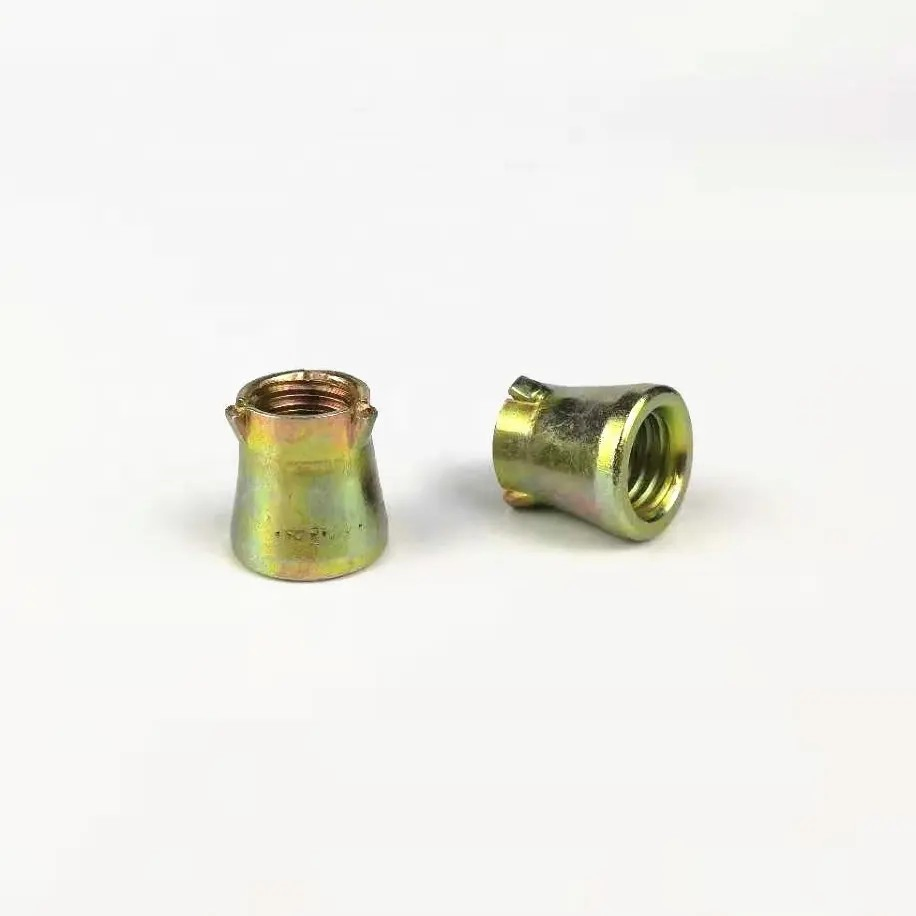 Анкерная гайка M8 с щитом, 3 шт, желтый цинк