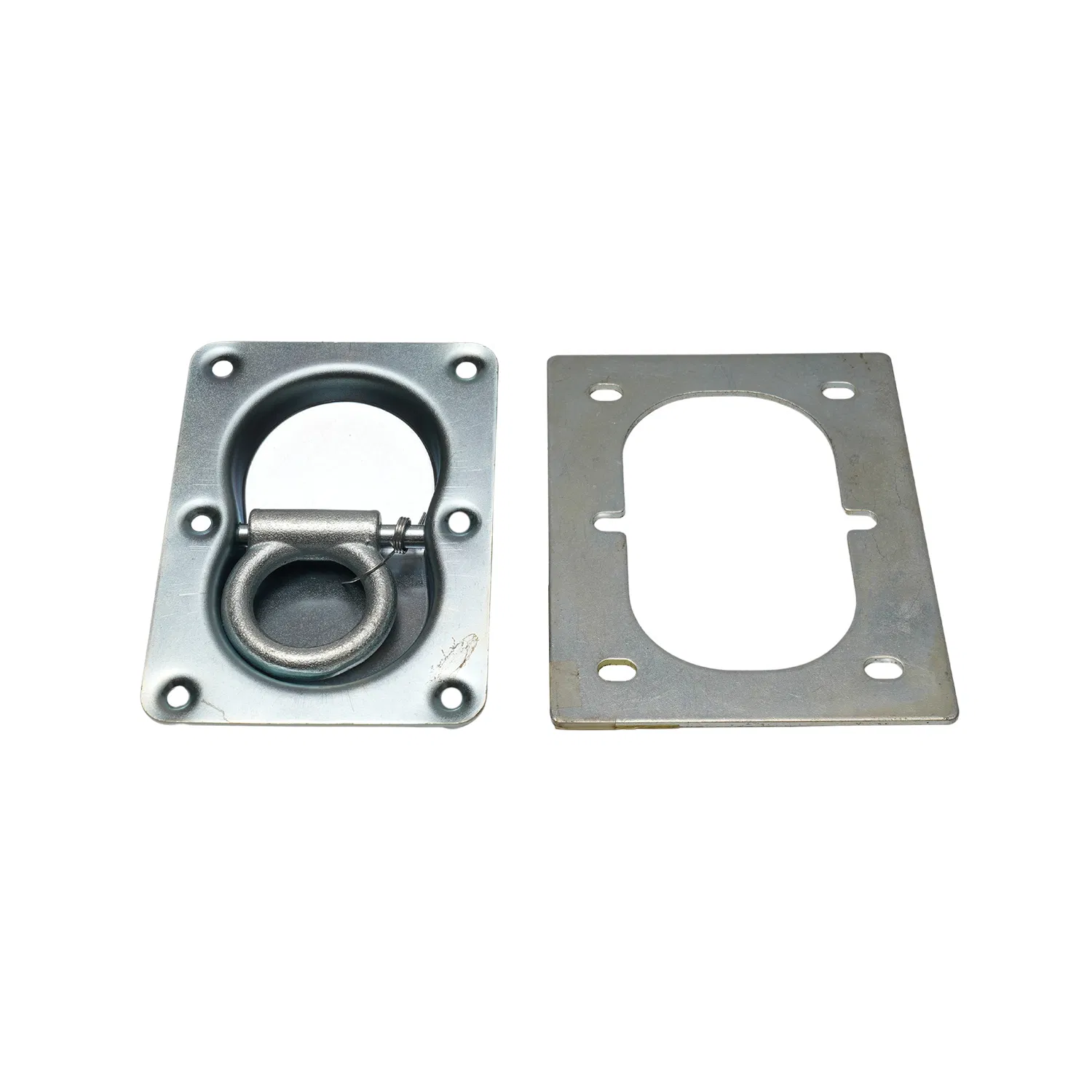 Heavy-Duty Flush D-Ring - Zinc-Plated for Corrosion Resistance