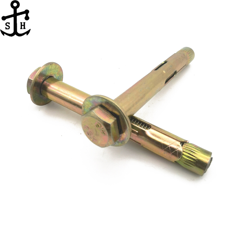 Конусный анкерный болт из углеродистой стали с желтым цинкованием