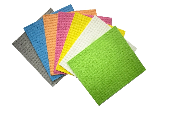 Organic No-Odor Printed Eco-Friendly Ultra-Absorbent Cellulose Sponge Cleaning Cloth