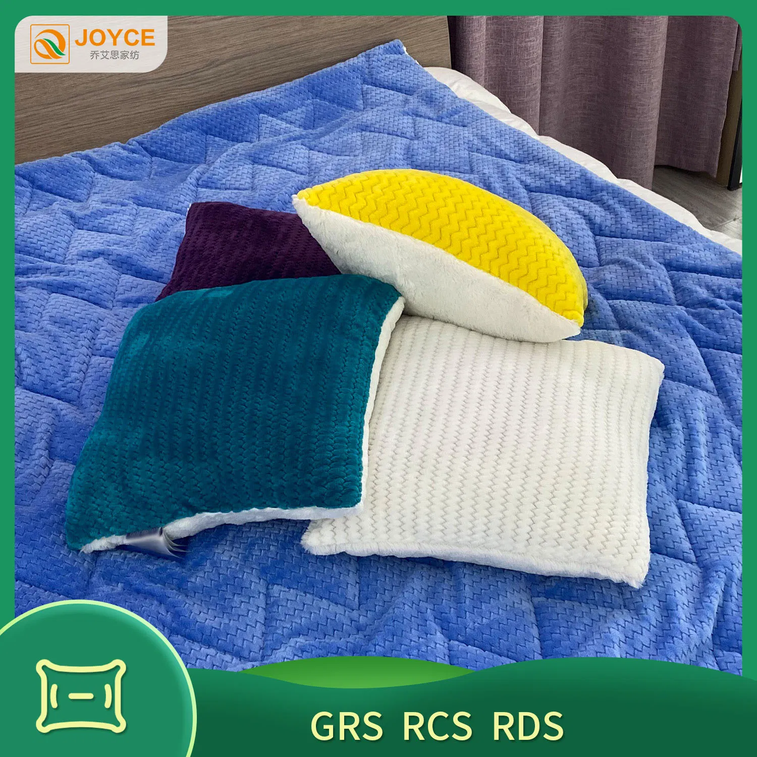 China Wholesale Factory Price Multiple Colors Flannel Pillows for Living Room