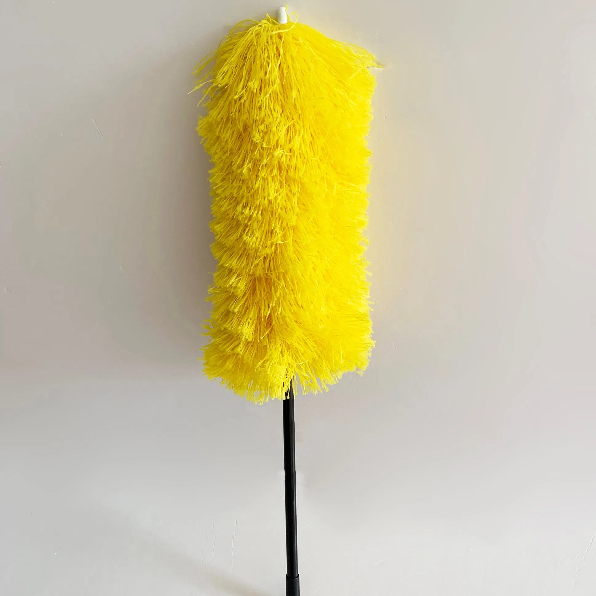 Wholesales Price Durable Flexible Soft Large Surface Static Fluffy Dusting Cleaner with PP Block Microfibre Duster Head and PVC Handle for Furniture Cleaning