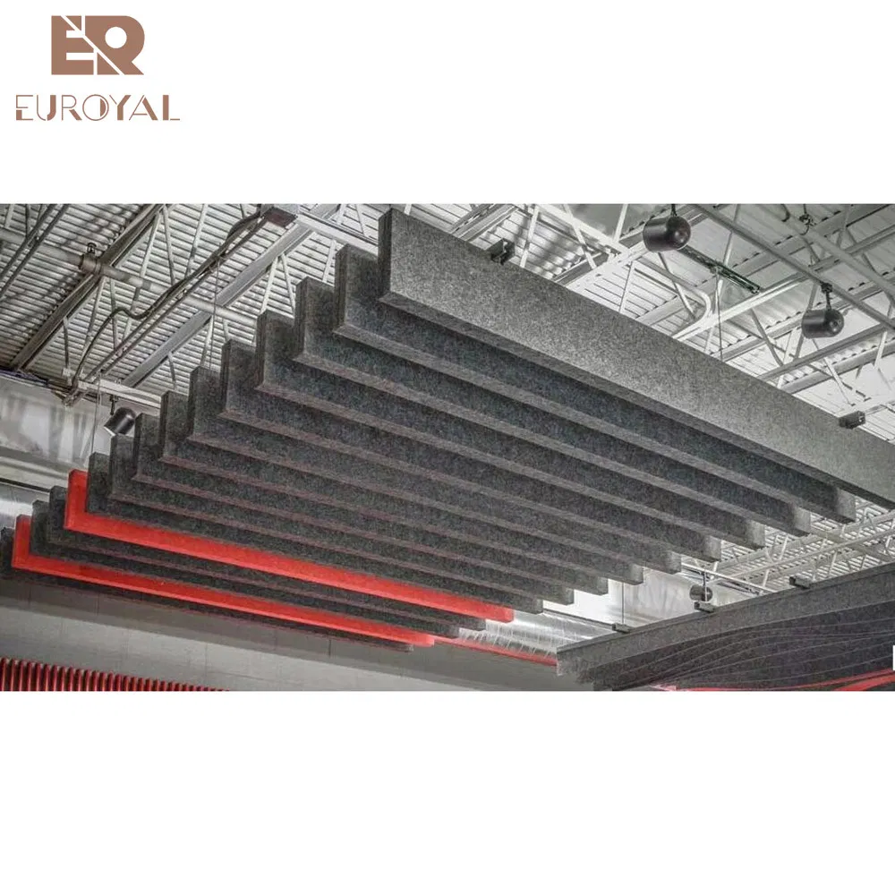 Fireproof Absorbent Acoustic Wall Ceiling Panel Decoration Felt Fabric 3D 100%