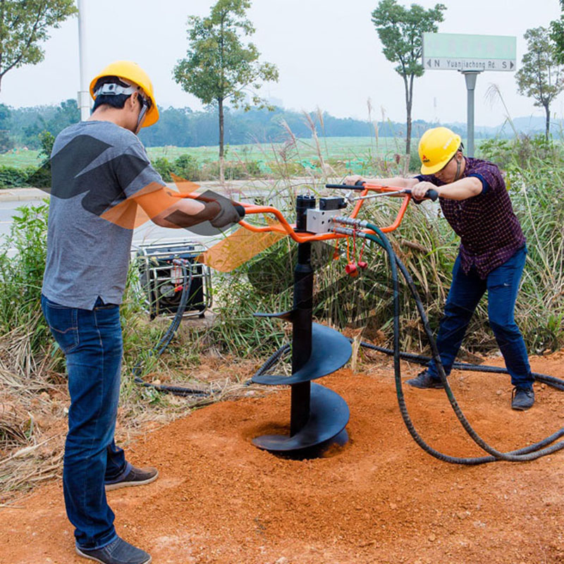Handheld Garden Hydraulic Earth Auger for Soil