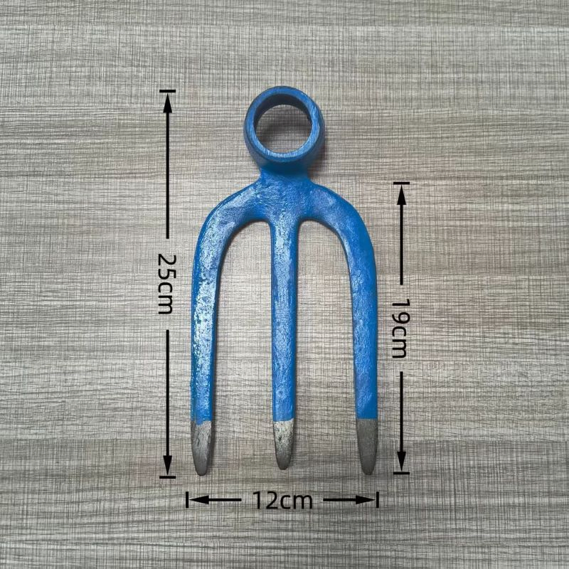 Three-Tooth Fork Hoe for Soil Turning Loosening Multi-Functional Hand Tool for Planting