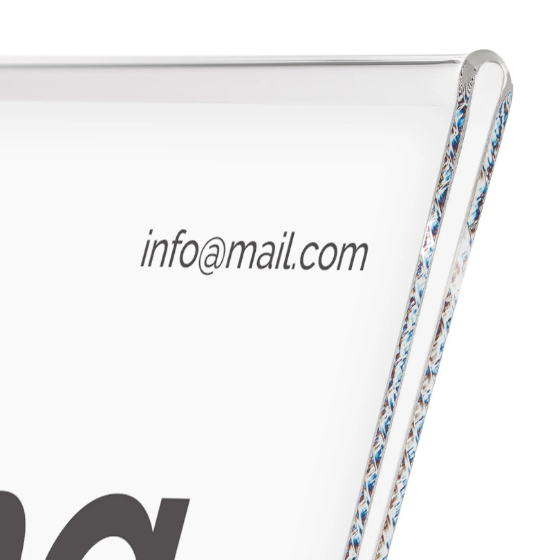 Freestanding Single Sided Acrylic Poster Holder A6 Landscape Advertising Standsmenu Holders & Stands for Tablessingle Sided Sign Holders