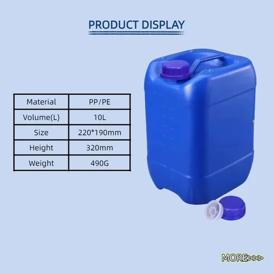 Lightweight Plastic Drum Square Bucket Ease Manual Handling Processes