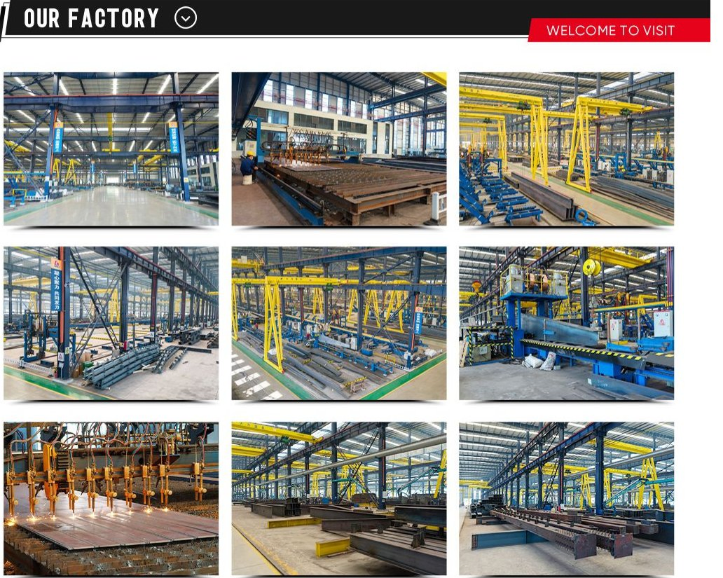 Industrial Factory Building Design Heavy Steel Warehouse for Galvanized Prefab Building