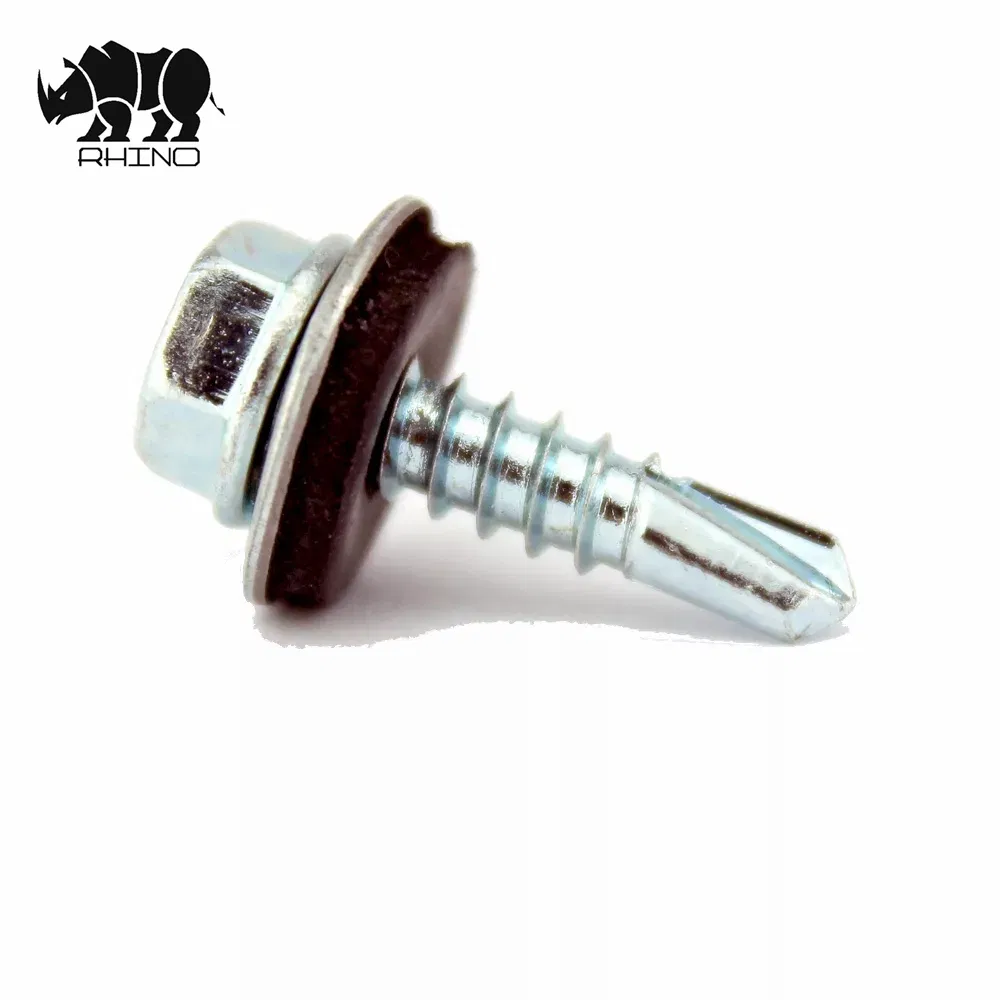 DIN7504K Metal Roofing Self-Drilling Point Black EPDM Washer Hex Head Drilling Screw