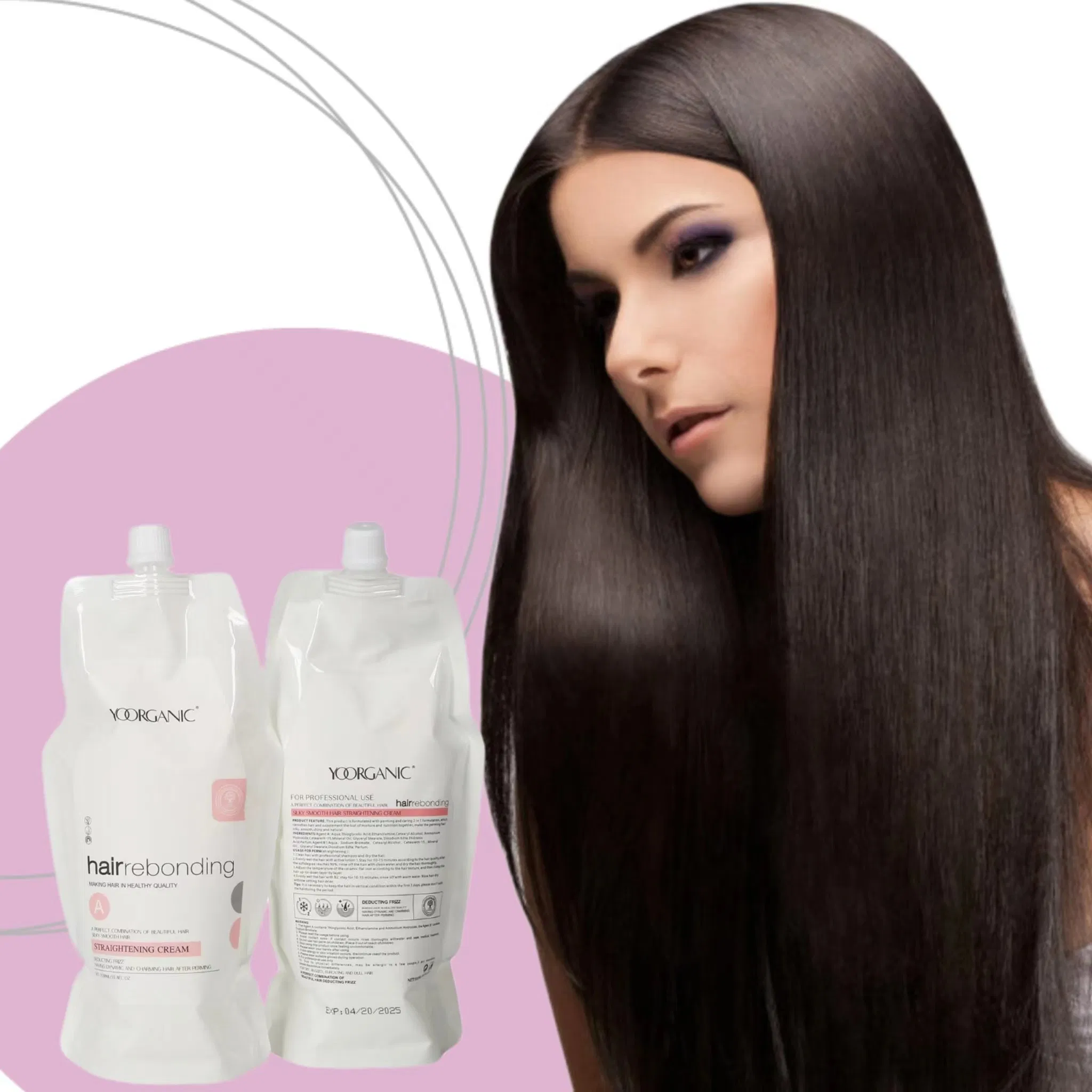 Private Label Hair Wave Liquid Perm Brands Ceramic Permanent Straightening Anti Frizz Hair Perm Cream