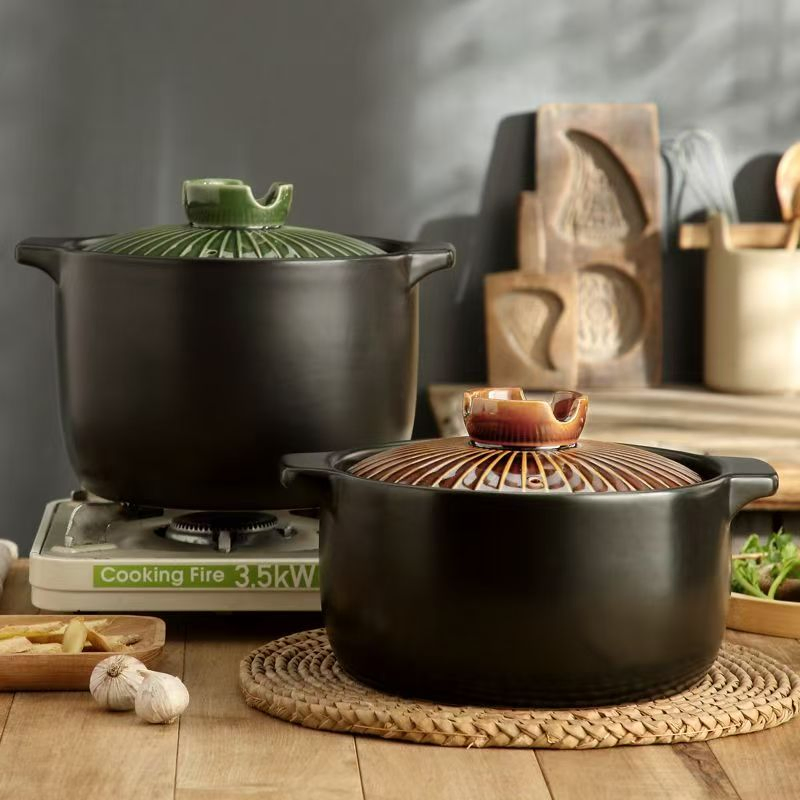 Style Restaurant Clay Cooking Pot Ceramic Casserole Terracotta Pot for Hotel