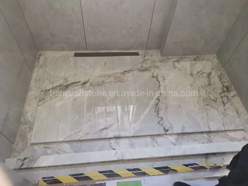 Natural Stone/Granite/Marble Bathroom Corner Bath Shower Base for Project
