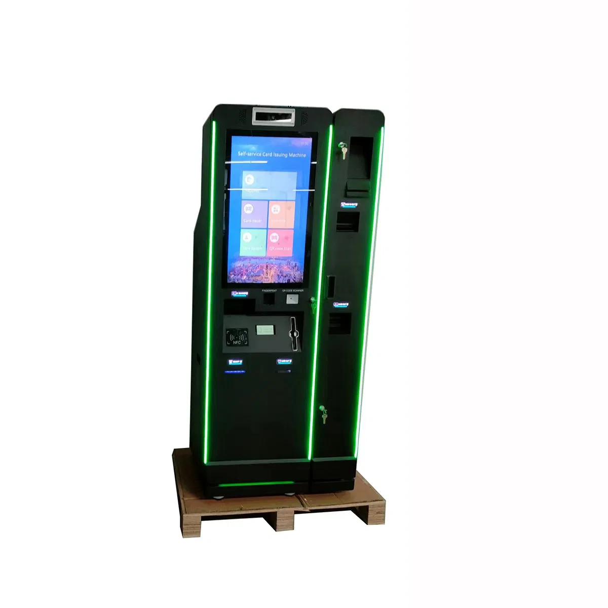 OEM Cool LED Touchscreen Casino Cash Deposit Kiosk ATM Machine