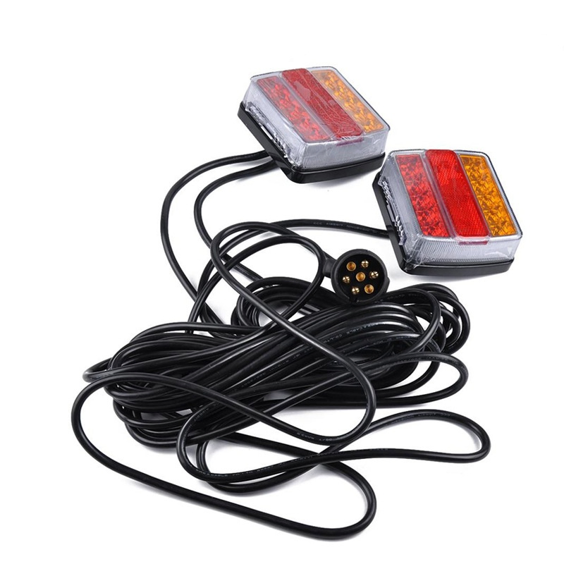 12V IP68 Waterproof LED Trailer Light Kit with 10m Cable and 7-Way Plug