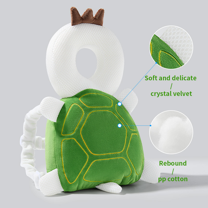 Hot Sale Newborn Baby Head Protection Safety Pad Cartoon Soft Security Cushion Anti-Fall Pillows Turtle Backpack Pillow Baby Products