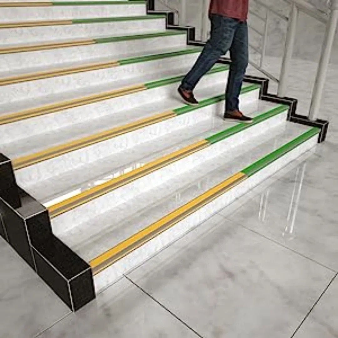 Self Adhesive Premium Stair Nosing with Anti-Skid PVC Rubber Strips