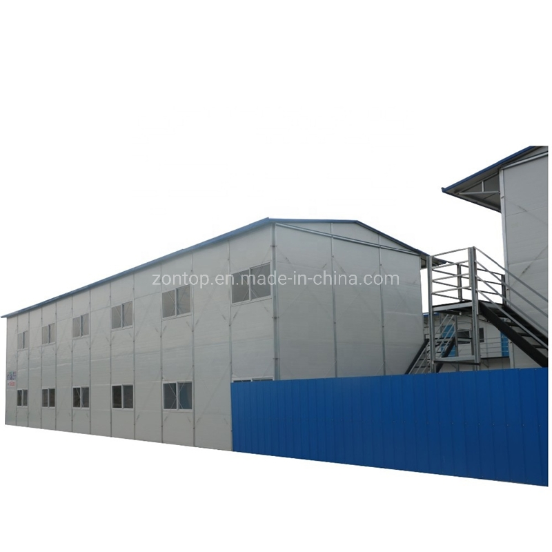 2017 Low Cost Prefabricated Farm House Steel Frame Sandwich Panel House Prefab House for Sale
