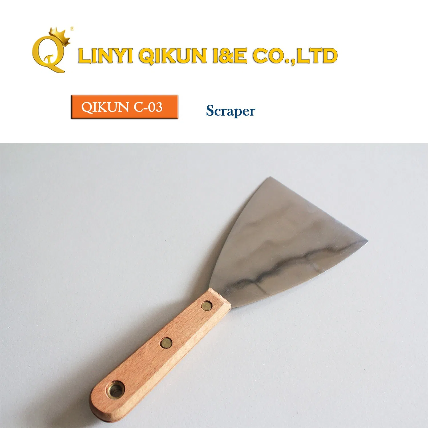 C-03 Construction Decoration Paint Hand Tools Wooden Handle Jack Type Scraper