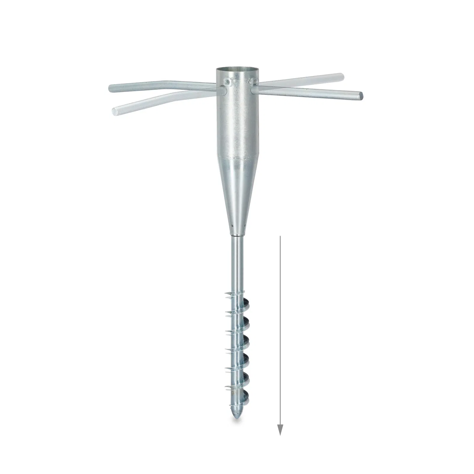 No Dig Portable Screw in Umbrella Heavy Duty Beach Umbrella Base for Sand Ground Anchor