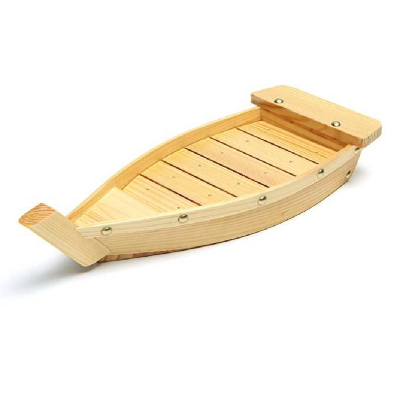 Japanese Style Wooden Sushi Boat/ Serving Tray for Sushi Restaurant