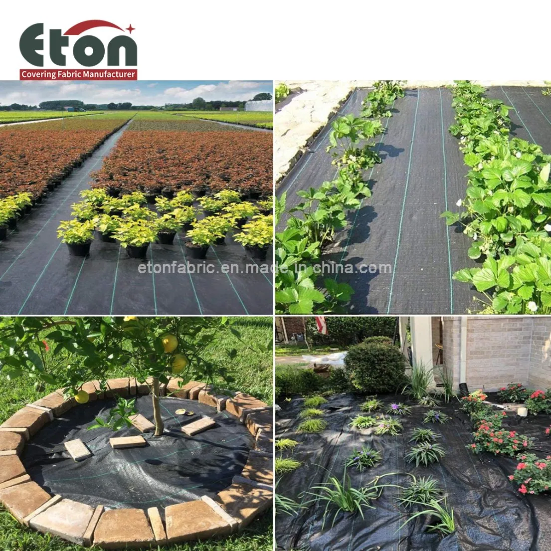 Factory Wholesale Price PP Plastic Woven Biodegradable Black White Mulch Film