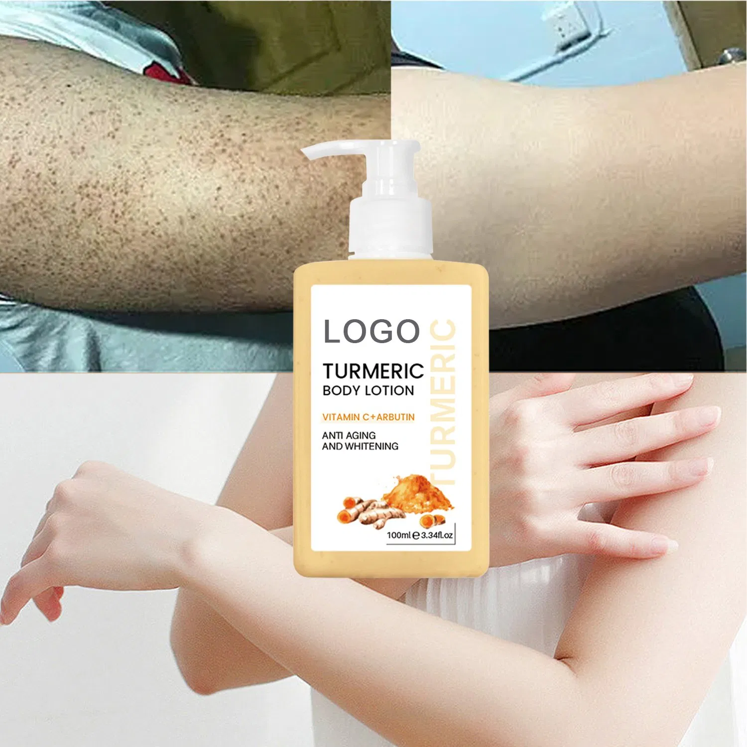 Beauty Cosmetics Skin Care Shea Butter Vitamin C Turmeric Body Lotion Whitening
