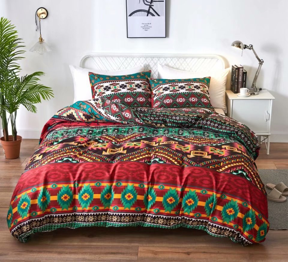 Luxury Custom Printed Cotton Quilt Bed Spread All-Season 3PCS Best Selling