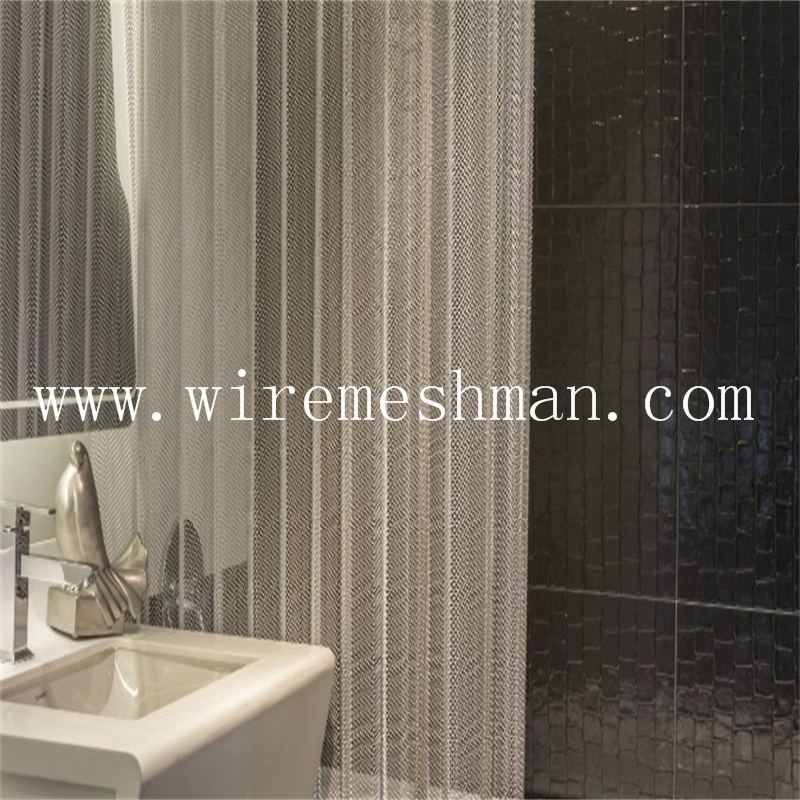 Colorful Metal Decorative Wire Mesh Coil Drapery for Curtain