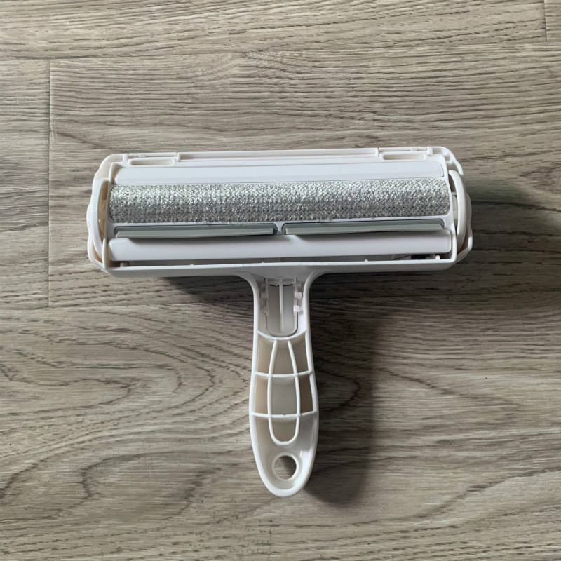 Custom Logo Reusable Dog Cat for Pet Hair Remover Brush Lint Roller Self-Cleaning Pets Cleaner Brush Made of Durable Plastic
