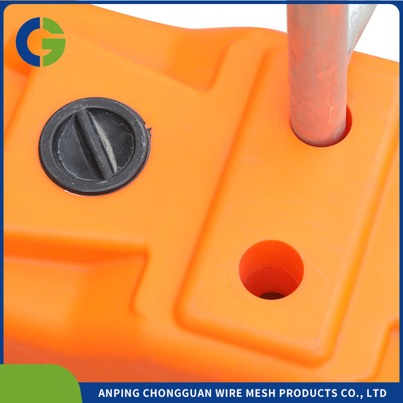 Security Fence Galvanized Outdoor Portable Feet China Style Base Construction Site Temporary Fence Panel Safety Fence