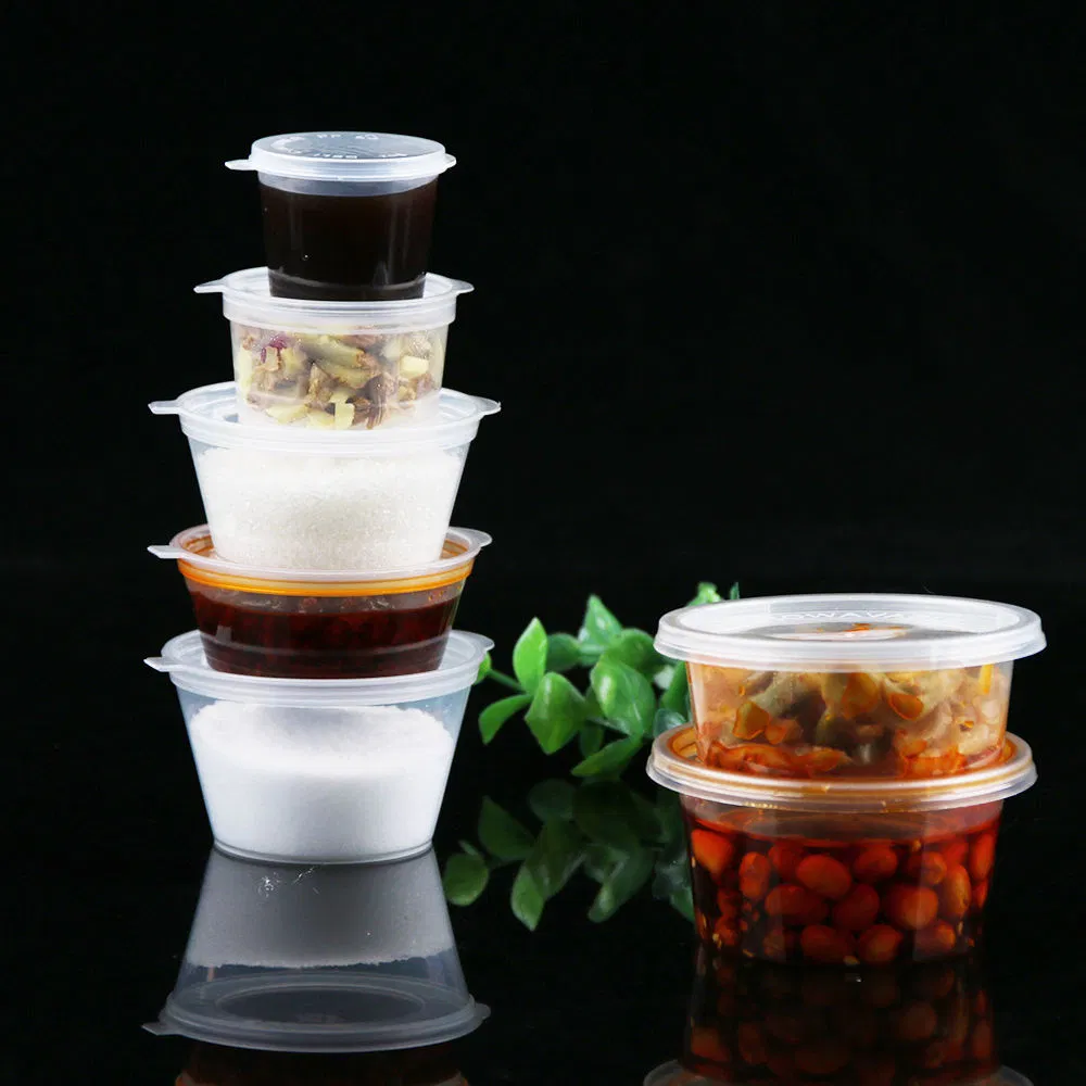 1-5oz Plastic Sauce Container Food Packing Disposable Takeaway Eco Friendly Liquid Cup